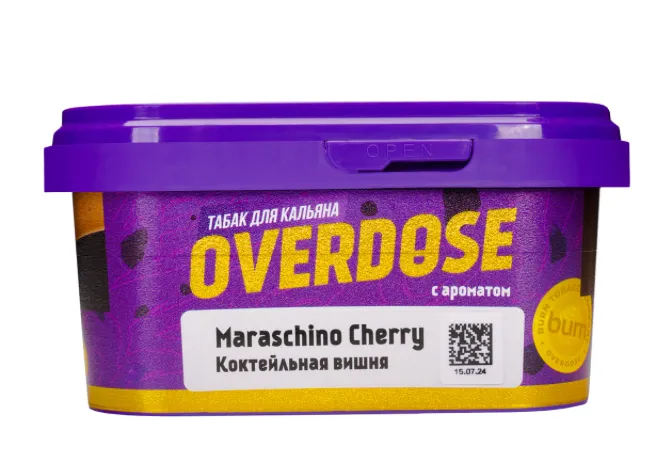 изображение товара Табак Overdose Maraschino Cherry (Коктейльная вишня) 200г