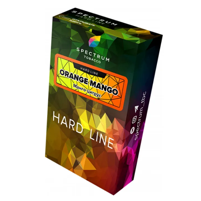 изображение товара Табак Spectrum Hard Line - Orange Mango (Манго цитрус) - 40 г