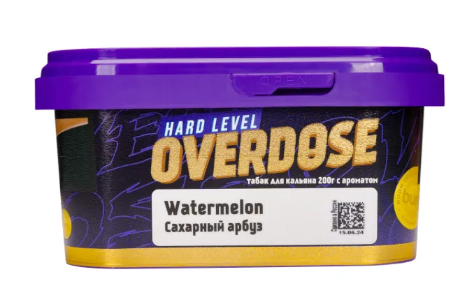 изображение товара Табак Overdose Watermelon (Сахарный арбуз) 200г