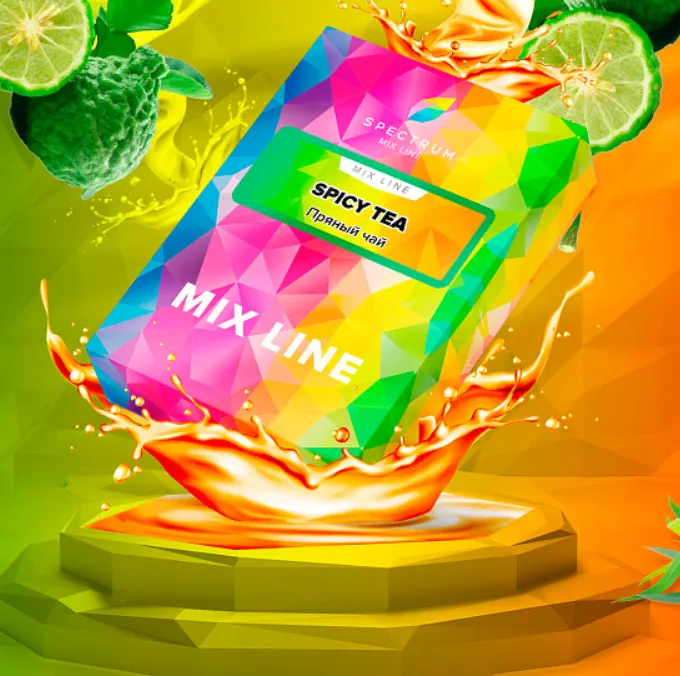изображение товара Табак Spectrum Mix Line - Spicy Tea (Пряный чай) - 40 г