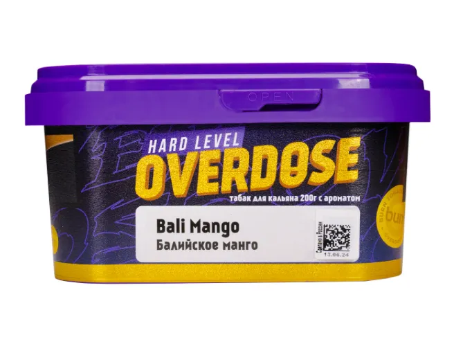 изображение товара Табак Overdose Bali Mango (Балийское манго) 200г