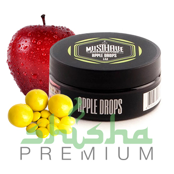 изображение товара Табак Must Have 125 г Apple drops (Яблочные конфеты)