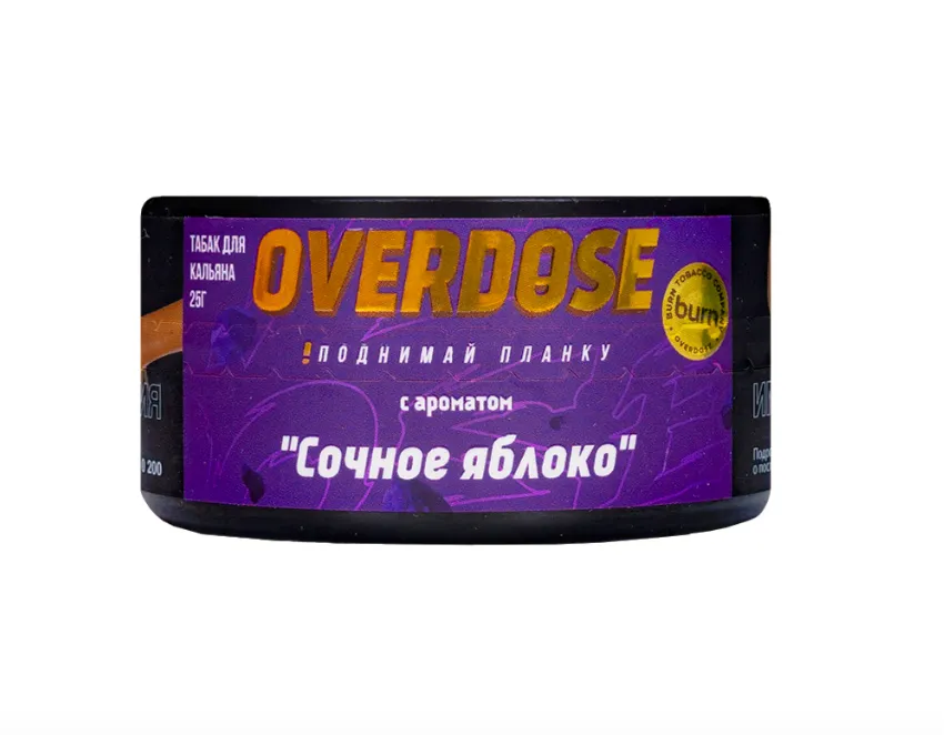 изображение товара Табак Overdose Apple Juicy (Сочное яблоко) 25г