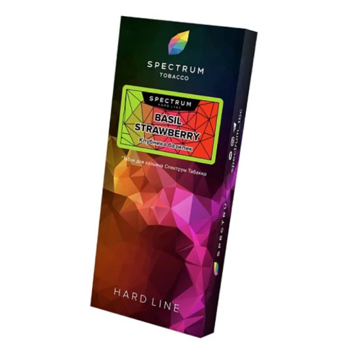 изображение товара Табак Spectrum Hard Line - Basil Strawberry (Клубника базилик) - 100 г