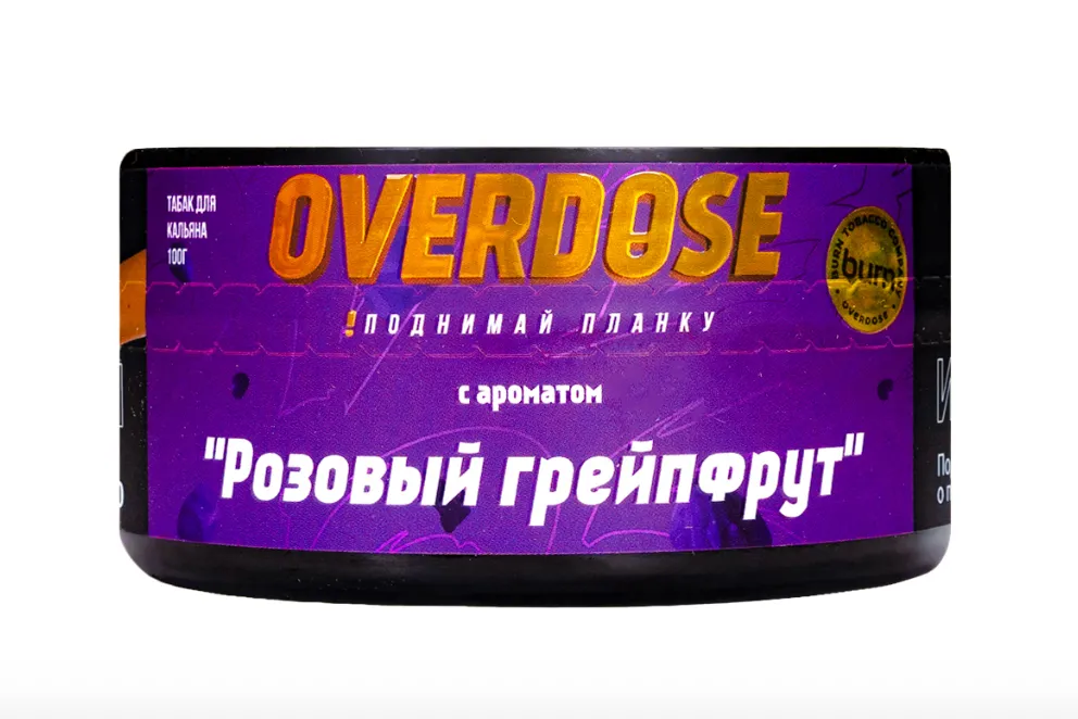 изображение товара Табак Overdose Pink Grapefruit (Розовый грейпфрут) 100г