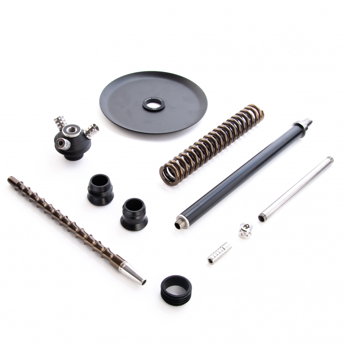 изображение товара Кальян MAMAY CUSTOMS Coilovers чёрно-бронзовый (без колбы)