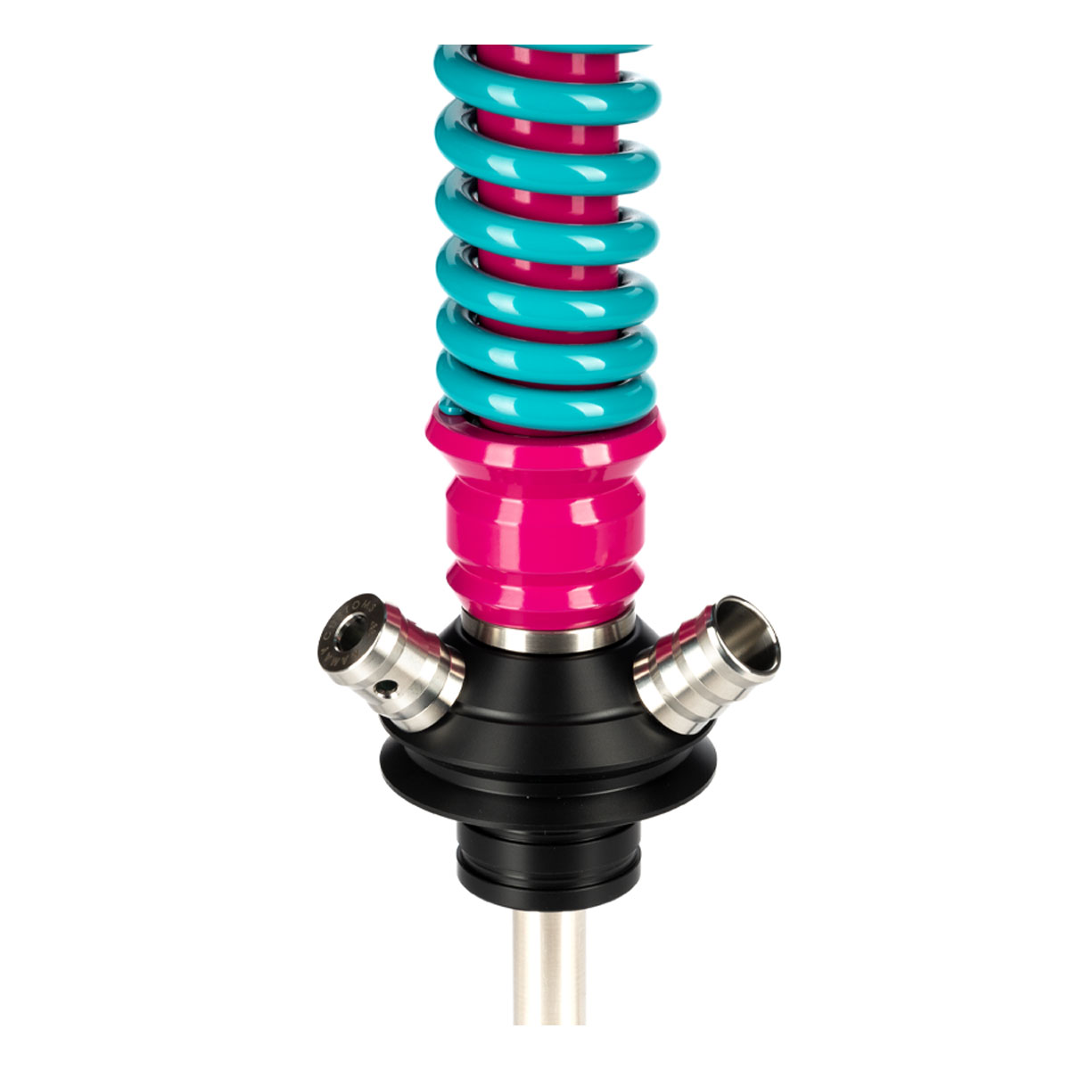 изображение товара Кальян MAMAY CUSTOMS Coilovers фуксия-м.волна (грав. черепа) (без колбы)
