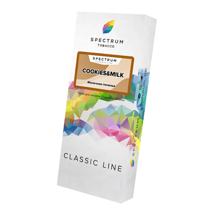 изображение товара Табак Spectrum Classic Line - Cookies & Milk (Молочное печенье) - 100 г