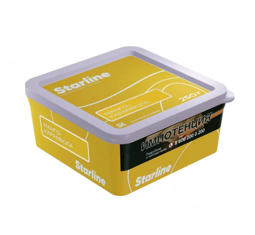 изображение товара Табак для кальяна Starline "Старлайн" (Манго-карамбола), 250 г