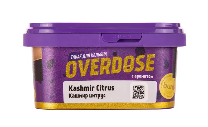 изображение товара Табак Overdose Kashmir Citrus (Кашмир цитрус) 200г