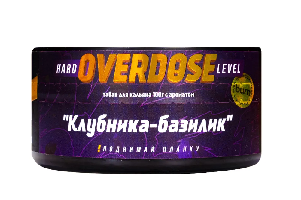изображение товара Табак Overdose Strawberry Basil (Клубника-базилик) 100г
