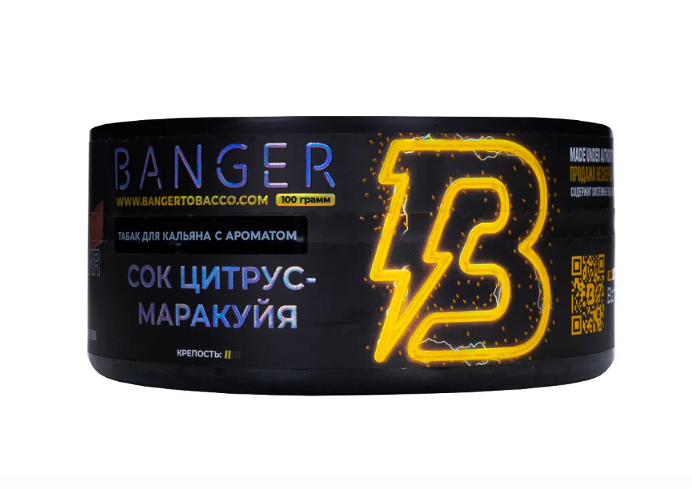 изображение товара Табак Banger Passion citrus (Сок цитрус-маракуйя) 100г