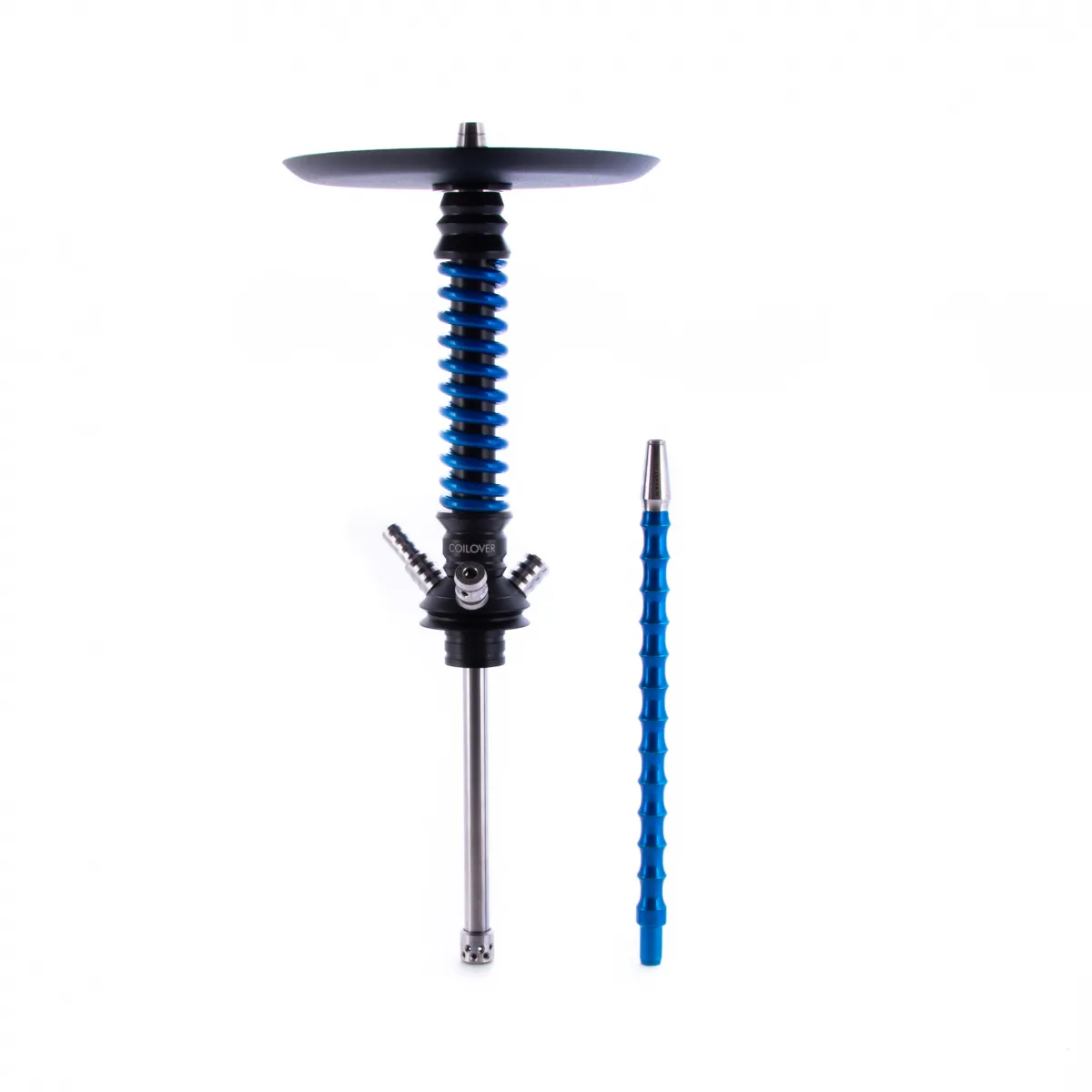 изображение товара Кальян MAMAY CUSTOMS Coilovers MINI чёрно-голубой лак (без колбы) гр. quack