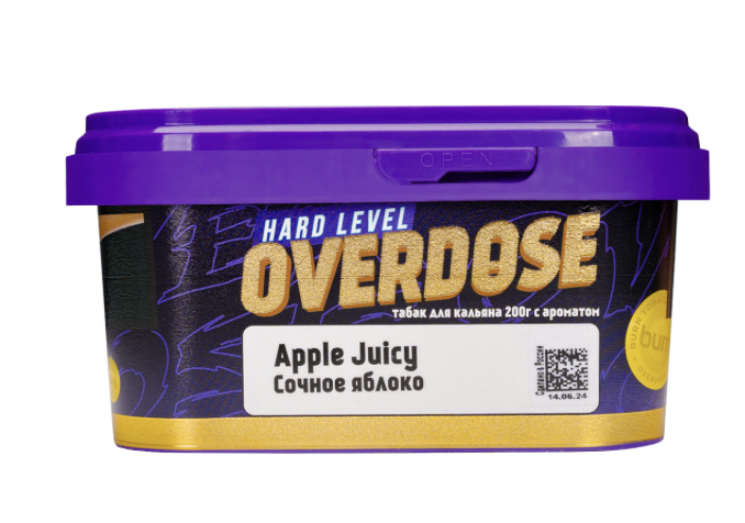 изображение товара Табак Overdose Apple Juicy (Сочное яблоко) 200г