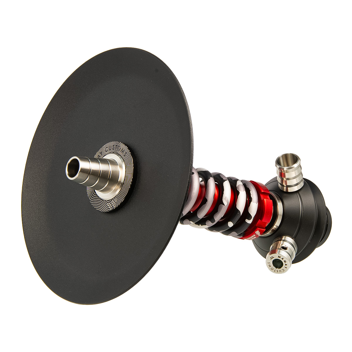 изображение товара Кальян MAMAY CUSTOMS Coilover Micro красно-серый камуфляж (без колбы)