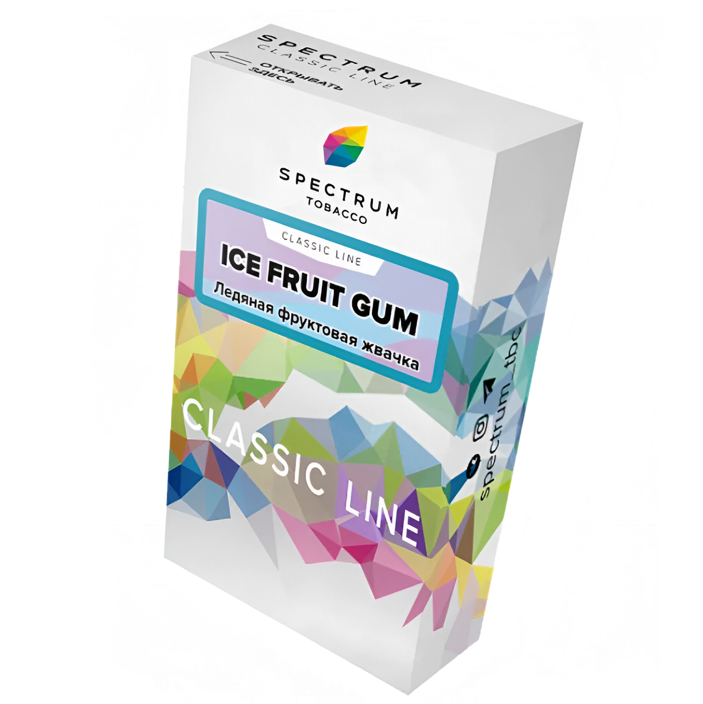 изображение товара Табак Spectrum Classic Line - Ice Fruit Gum (Ледяная фруктовая жвачка) - 40 г