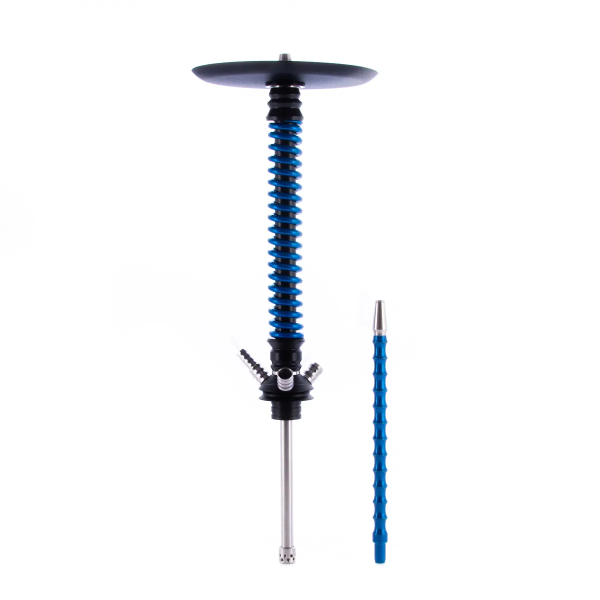 изображение товара Кальян MAMAY CUSTOMS Coilovers чёрно-голубой лак (без колбы)