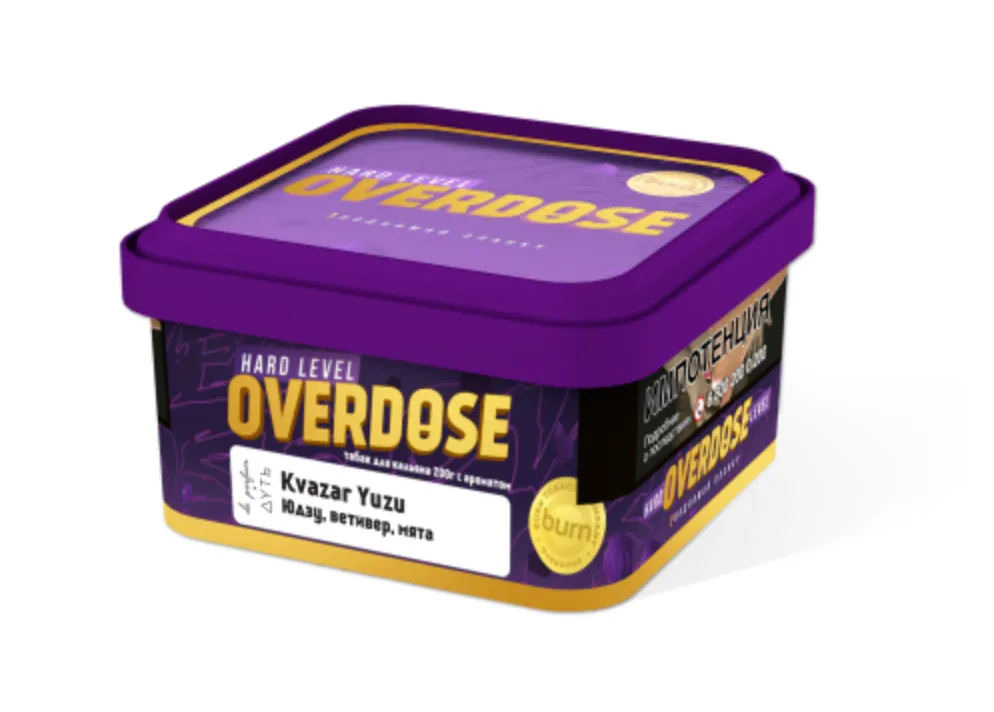 изображение товара Табак Overdose Kvazar Yuzu De Parfum (Юдзу, ветивер, мята) 200г