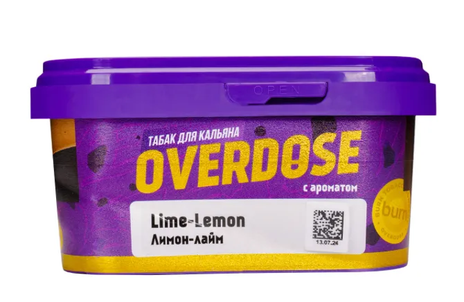 изображение товара Табак Overdose Lime-Lemon (Лимон-лайм) 200г