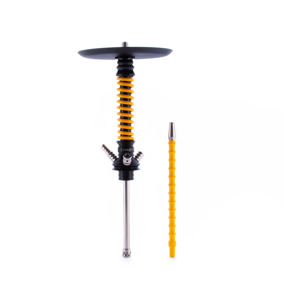 изображение товара Кальян MAMAY CUSTOMS Coilovers MINI чёрно-жёлтый (без колбы)