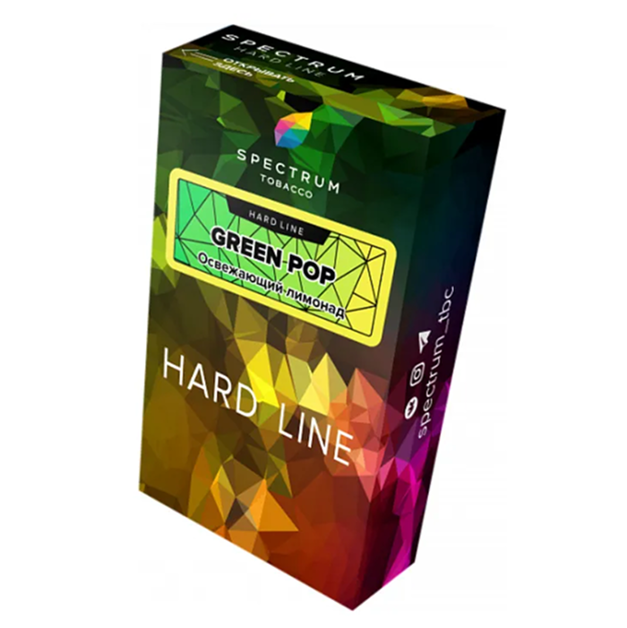 изображение товара Табак Spectrum Hard Line - Green Pop (Освежающий лимонад) - 40 г