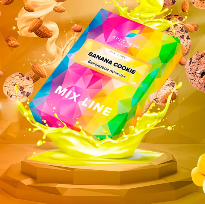 изображение товара Табак Spectrum Mix Line - Banana Cookie (Банановое печенье) - 40 г