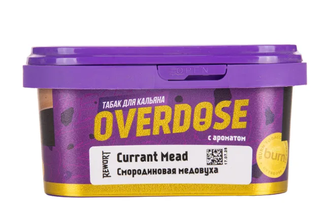 изображение товара Табак Overdose Currant Mead (Смородиновая медовуха) 200г