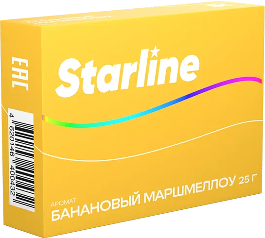 изображение товара Табак для кальяна Starline "Старлайн" (Банановый маршмеллоу), 25 г