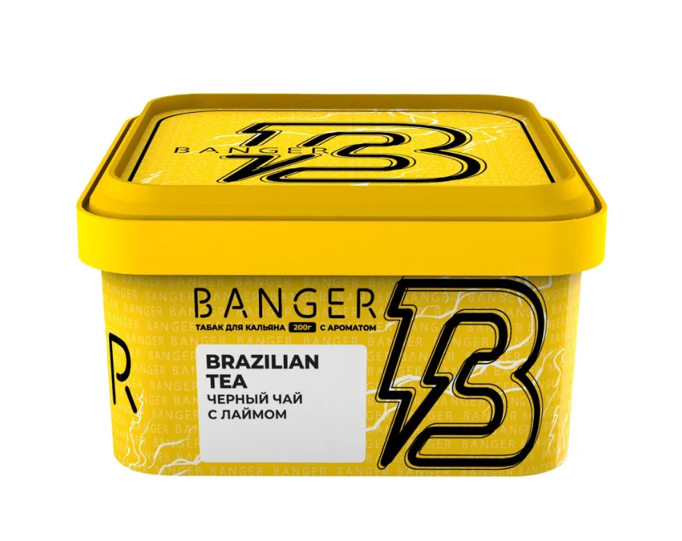 изображение товара Табак Banger Brazilian Tea (Черный чай с лаймом) 200г