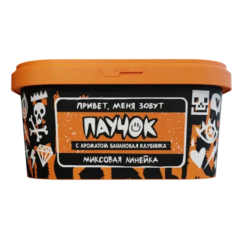 изображение товара Табак Хулиган Поп - Паучок (Банановая Клубника) 200г