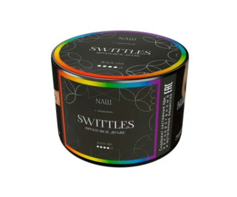 изображение товара Табак NAШ (НАШ) Black Swittles (Фруктовое драже) 40г