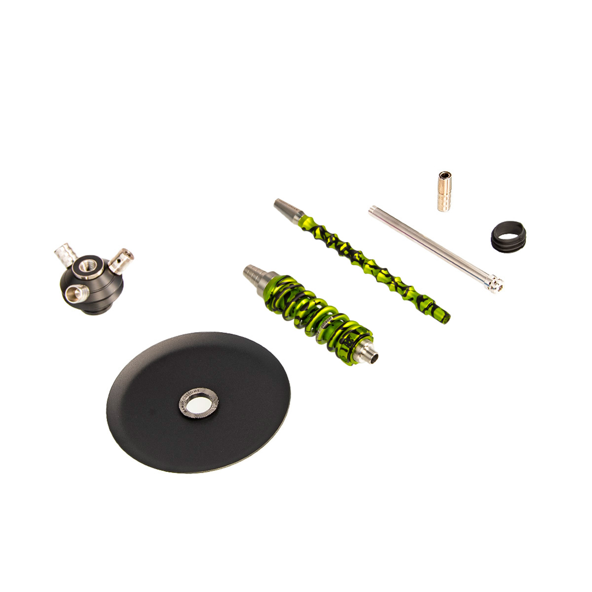 изображение товара Кальян MAMAY CUSTOMS Coilover Micro салатовый сплеш (без колбы)