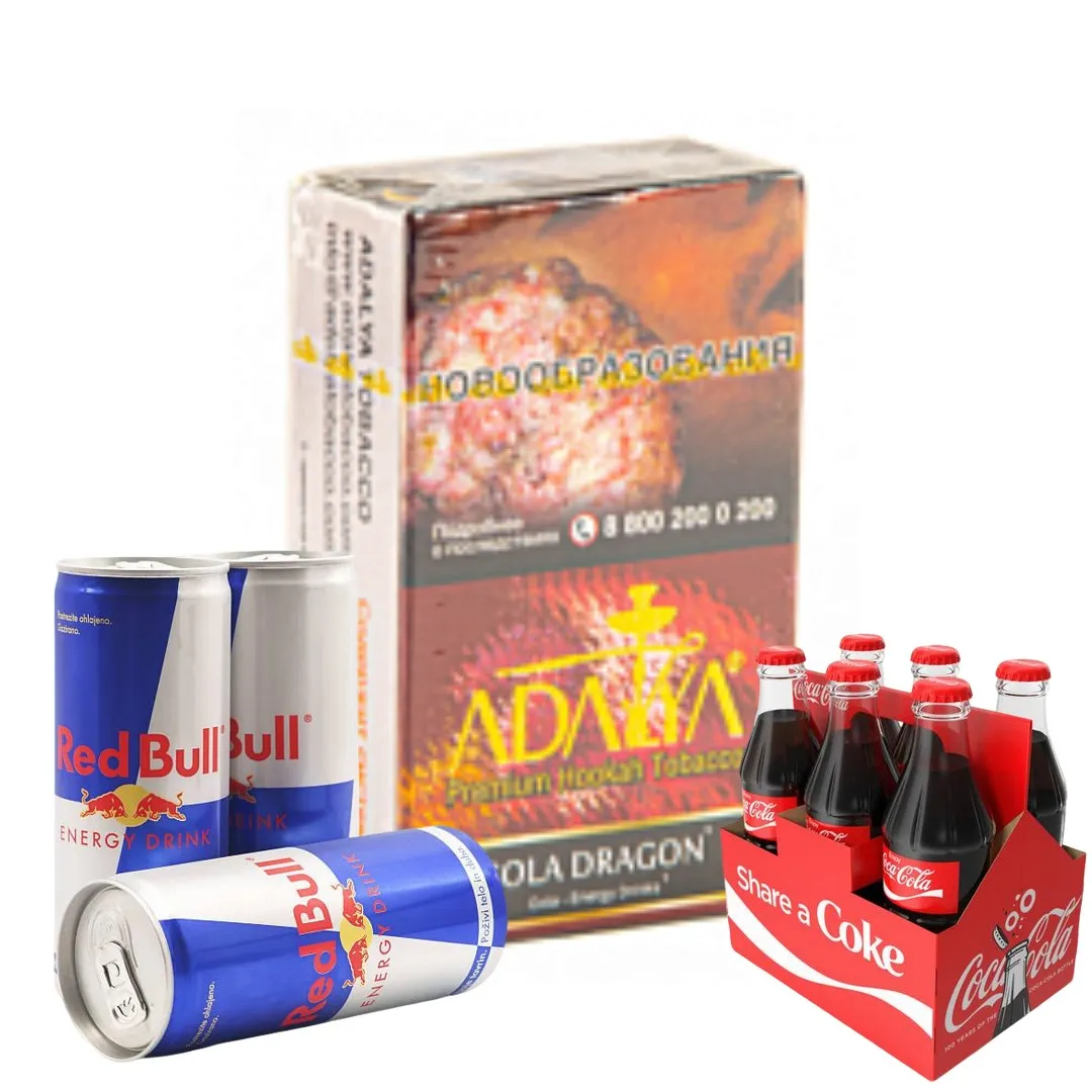 изображение товара Табак для кальяна Adalya Cola Dragon (Кола, Энергетик), 20гр