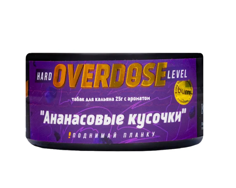 изображение товара Табак Overdose Pineapple Chunks (Ананасовые кусочки) 25г