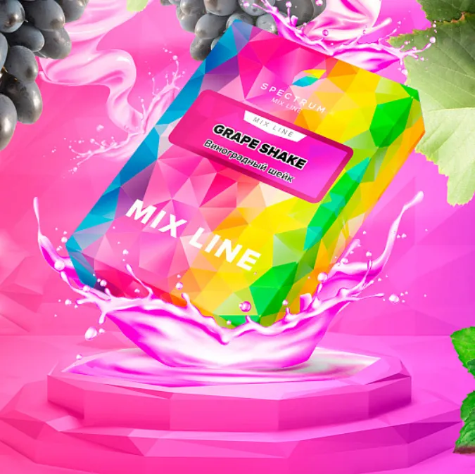 изображение товара Табак Spectrum Mix Line - Grape Shake (Виноградный шейк) - 40 г