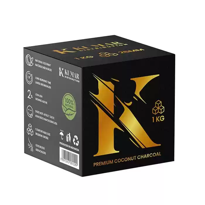 изображение товара Уголь для кальяна Kumar (Кумар) 26 мм (64 шт)