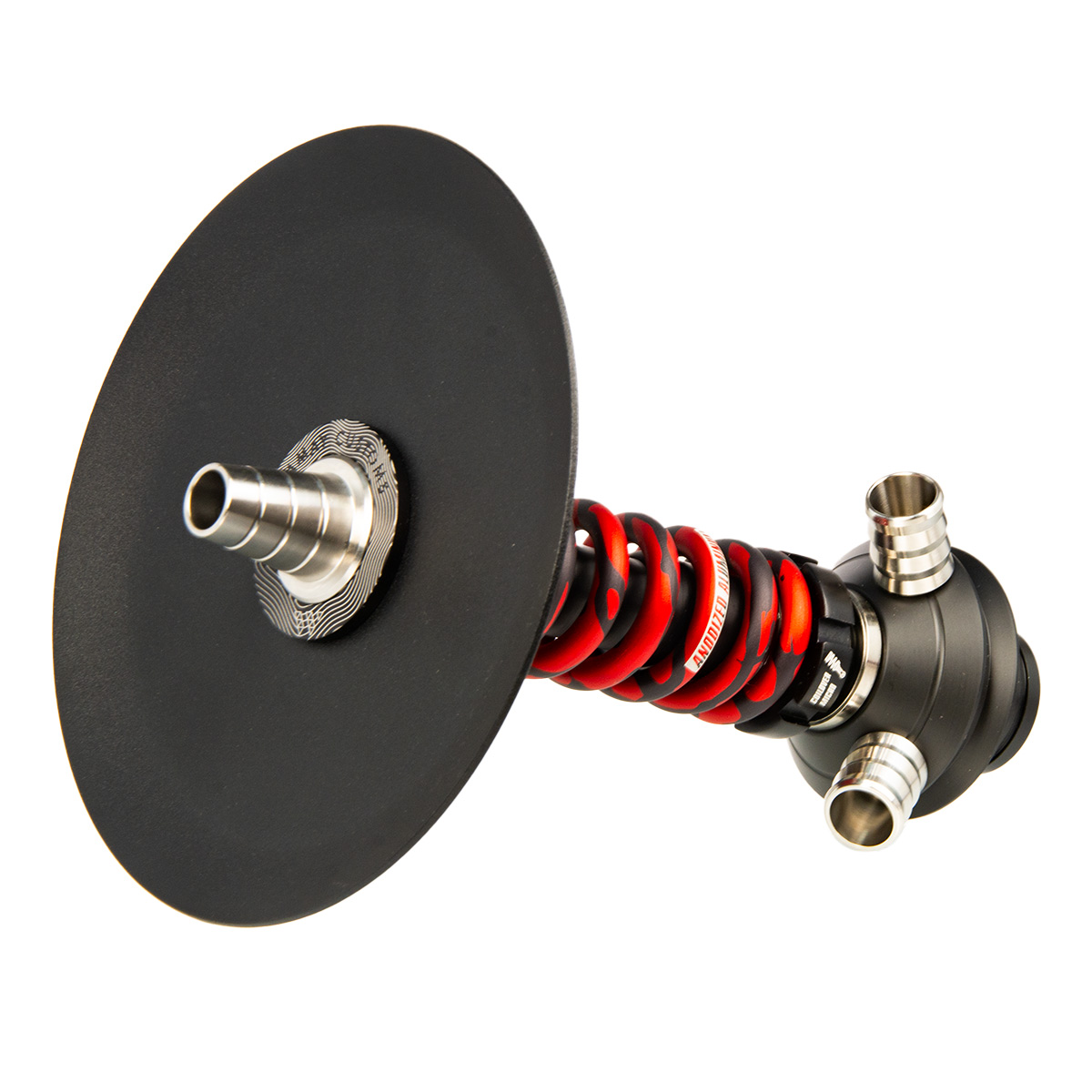 изображение товара Кальян MAMAY CUSTOMS Coilover Micro чёрно-красный сплеш (без колбы)