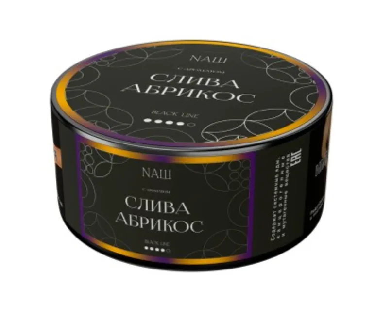 изображение товара Табак NAШ (НАШ) Black Слива Абрикос 100г