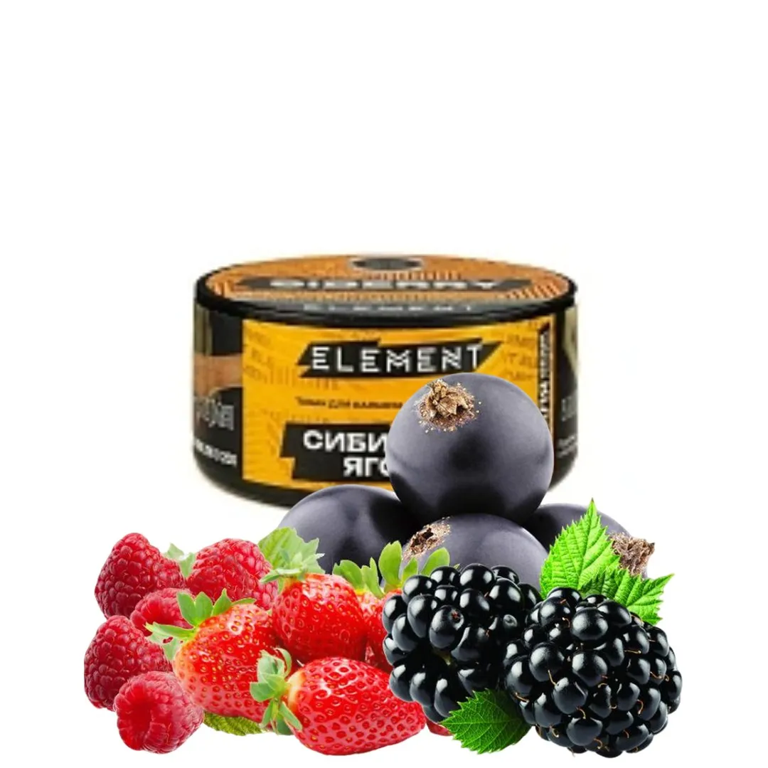 изображение товара Табак Element (Земля) Siberry (Брусника Клюква Морошка Княженика Черника) 25гр