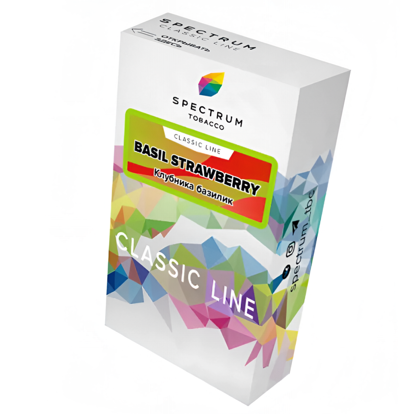 изображение товара Табак Spectrum Classic Line - Basil Strawberry (Клубника базилик) - 40 г
