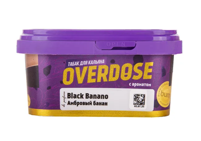 изображение товара Табак Overdose Black Banano De Parfum (Амбровый банан) 200г