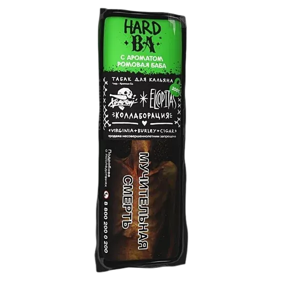изображение товара Табак Хулиган Hard - Ба (Ромовая Баба) 200г