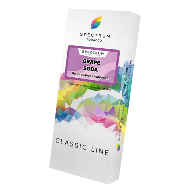 изображение товара Табак Spectrum Classic Line - Grape Soda (Виноградная газировка) - 100 г