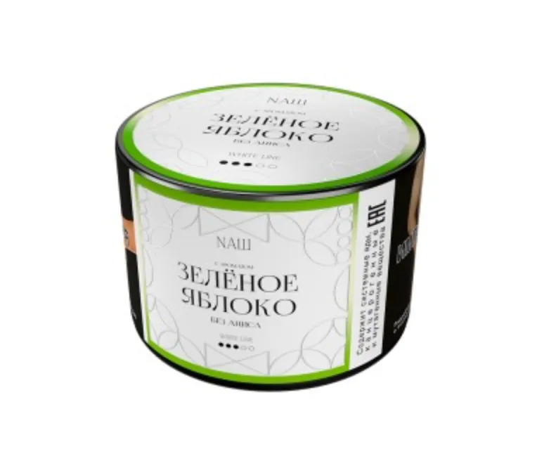 изображение товара Табак NAШ (НАШ) White Зеленое Яблоко 40г