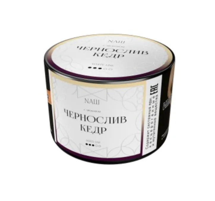 изображение товара Табак NAШ (НАШ) White Чернослив Кедр 40г
