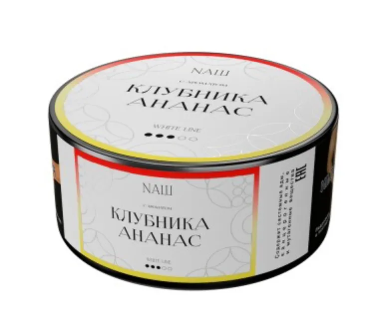 изображение товара Табак NAШ (НАШ) White Клубника Ананас 100г