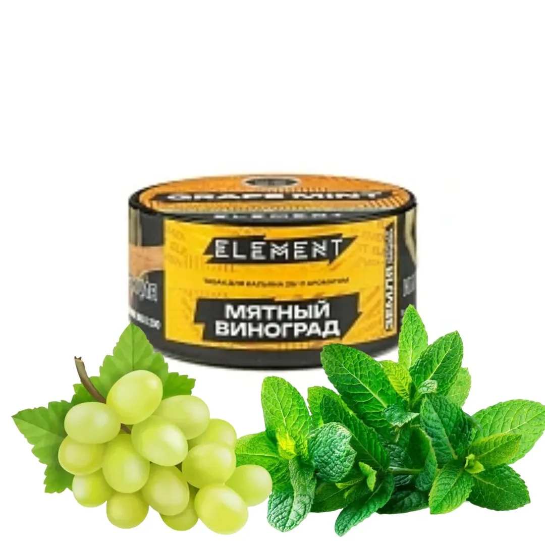 изображение товара Табак Element (Земля) Grape Mint (Виноград Мята) 25гр