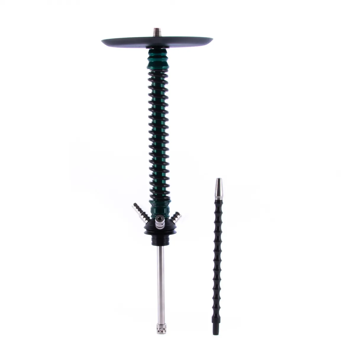 изображение товара Кальян MAMAY CUSTOMS Coilovers зелёный лак-чёрный (без колбы)