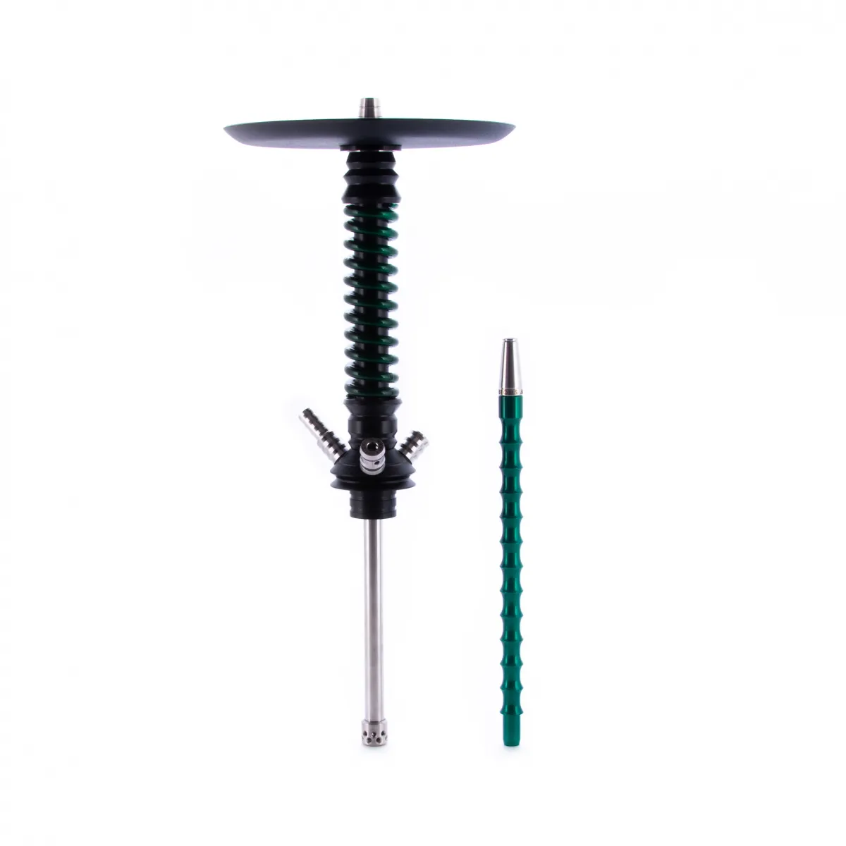 изображение товара Кальян MAMAY CUSTOMS Coilovers MINI чёрно-зелёный лак (без колбы) Bus