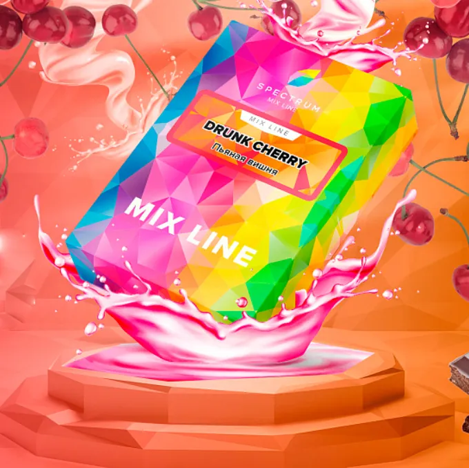 изображение товара Табак Spectrum Mix Line - Drunk Cherry (Пьяная вишня) - 40 г